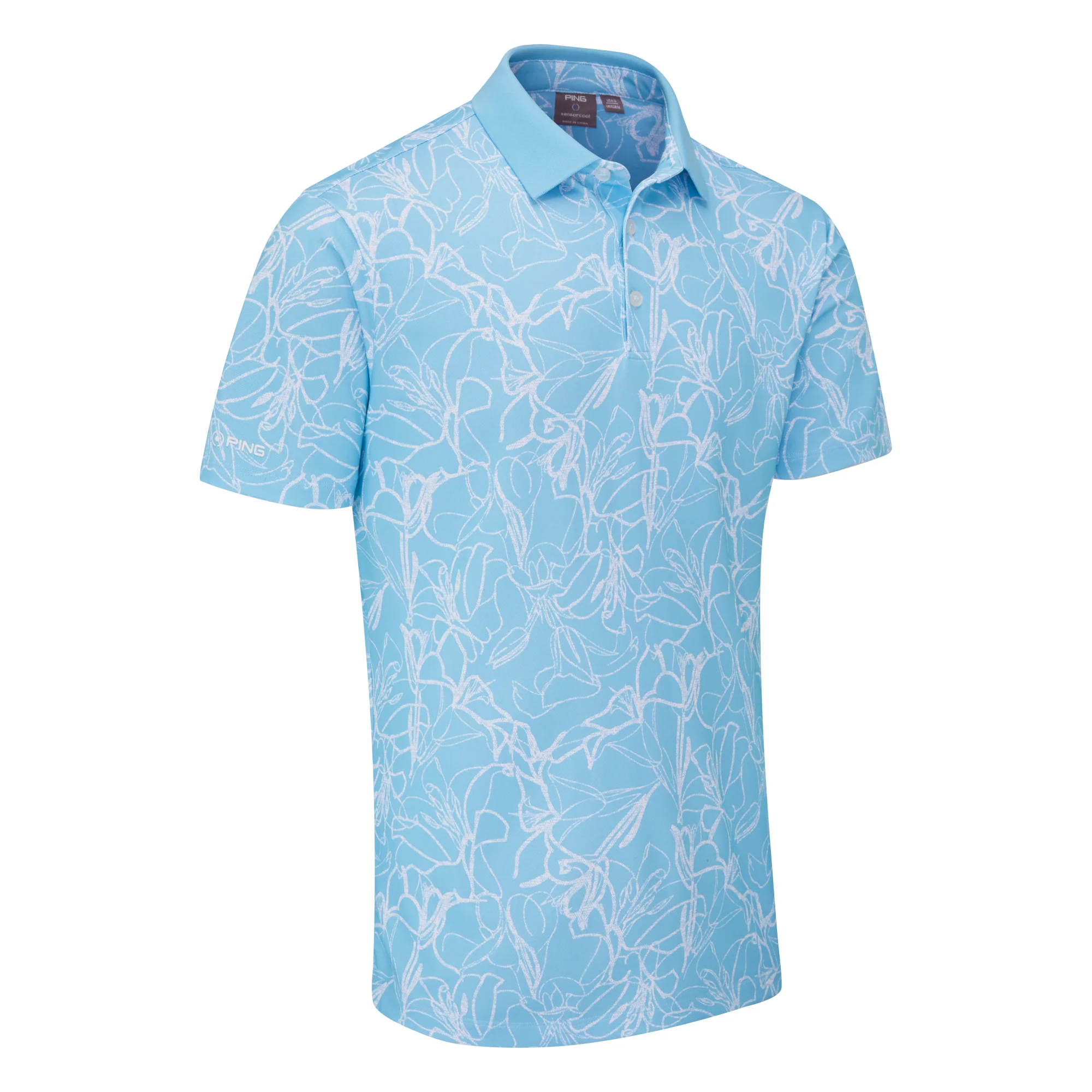 Ping Orlando Printed Golf Polo Shirt P03785 - Image 2