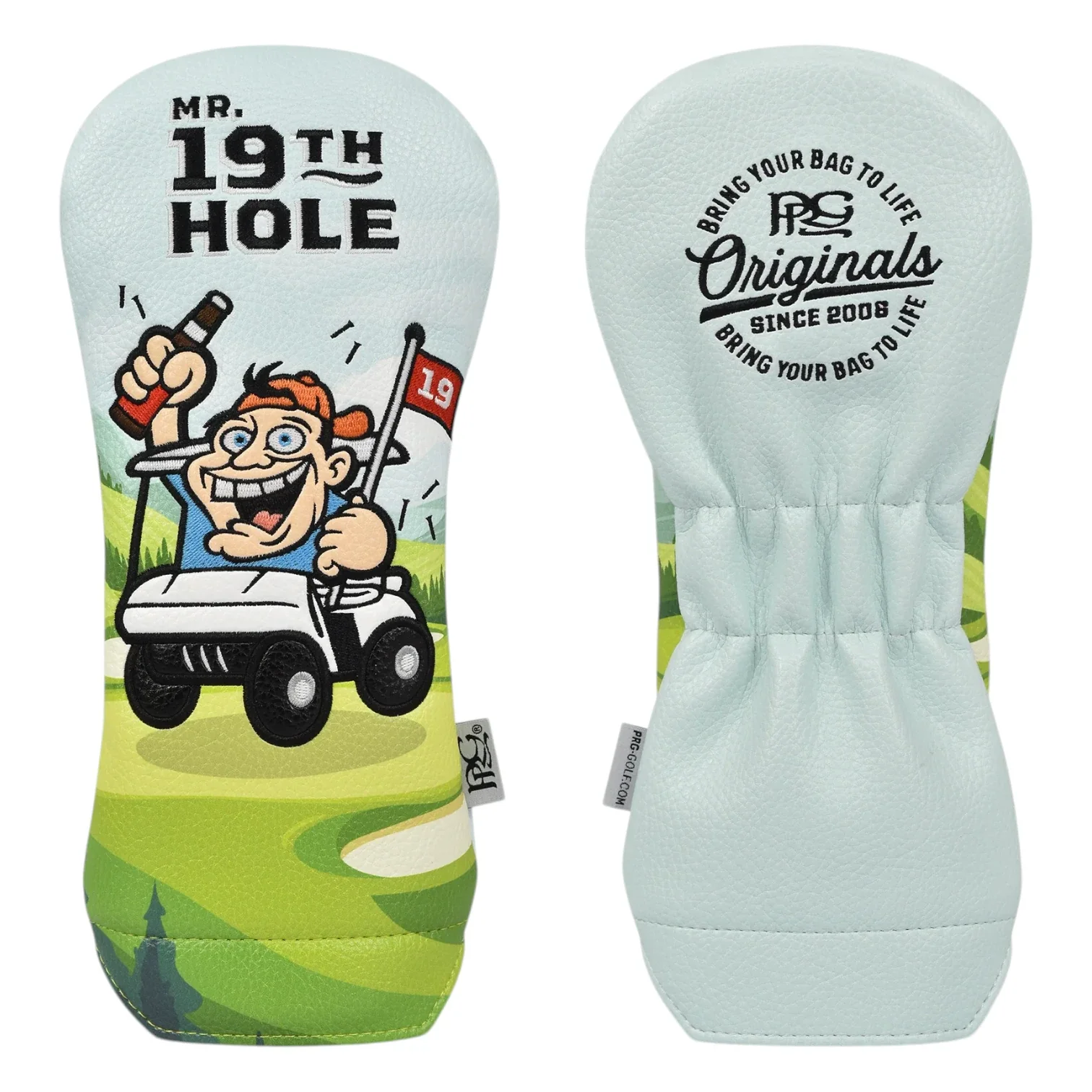 PRG Originals 19th Hole Vintage Golf Headcover | Fairway - Image 2
