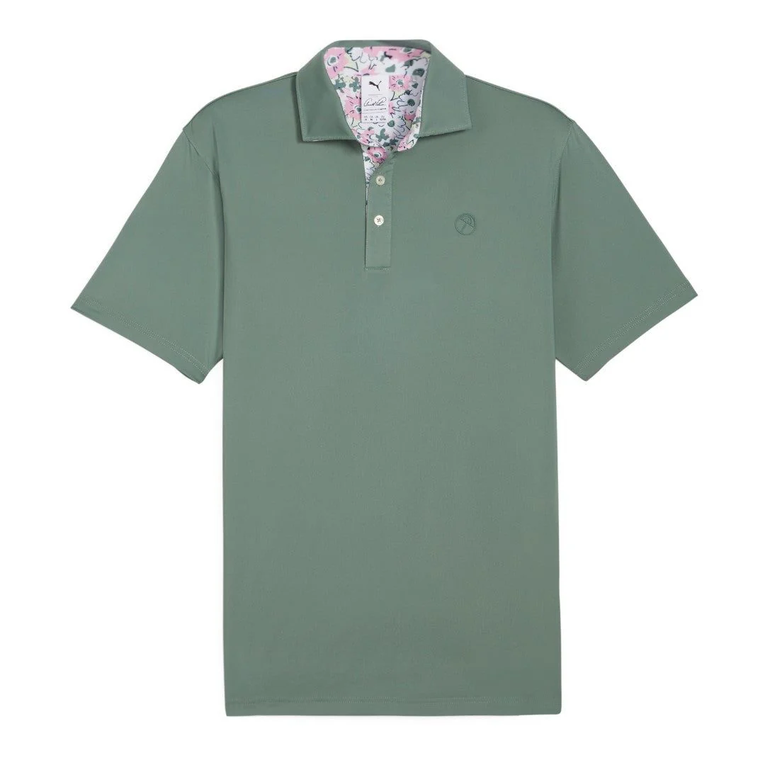 Puma Arnold Palmer Floral Trim Golf Polo Shirt 625937 - Image 3