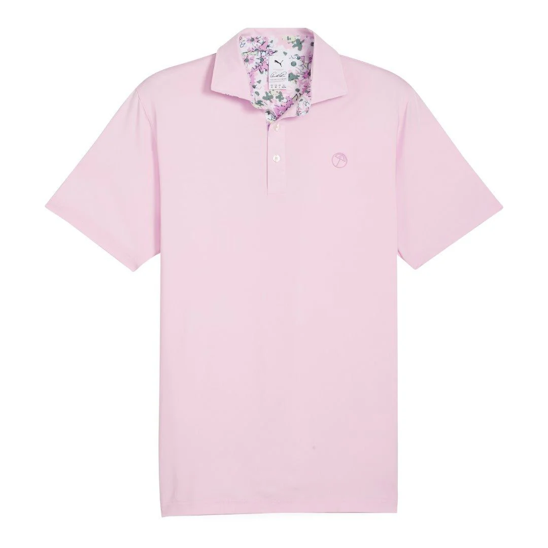 Puma Arnold Palmer Floral Trim Golf Polo Shirt 625937 - Image 3