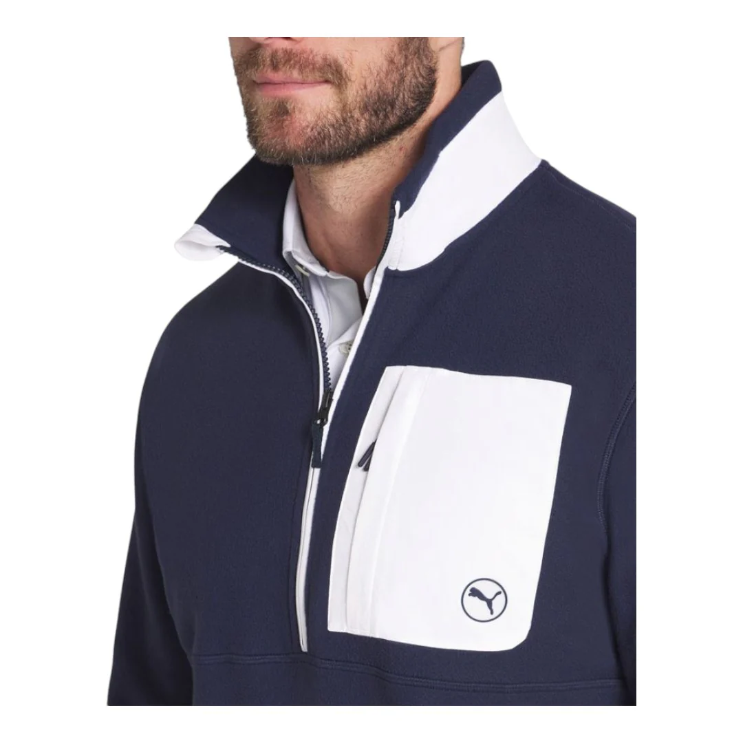 Puma Fleece 1/4 Zip Golf Sweater 628407 - Image 3