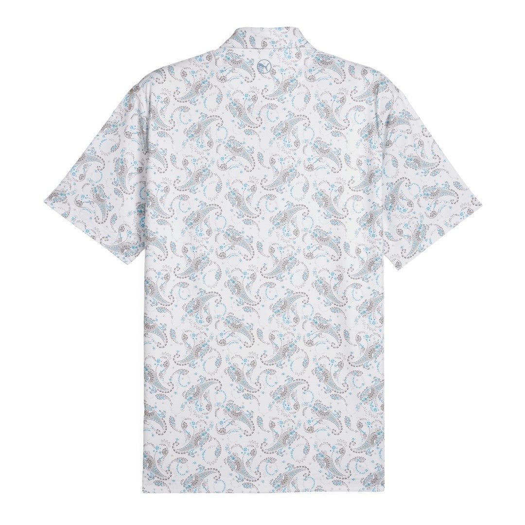 Puma Paisley Golf Polo Shirt 628064 - Image 2