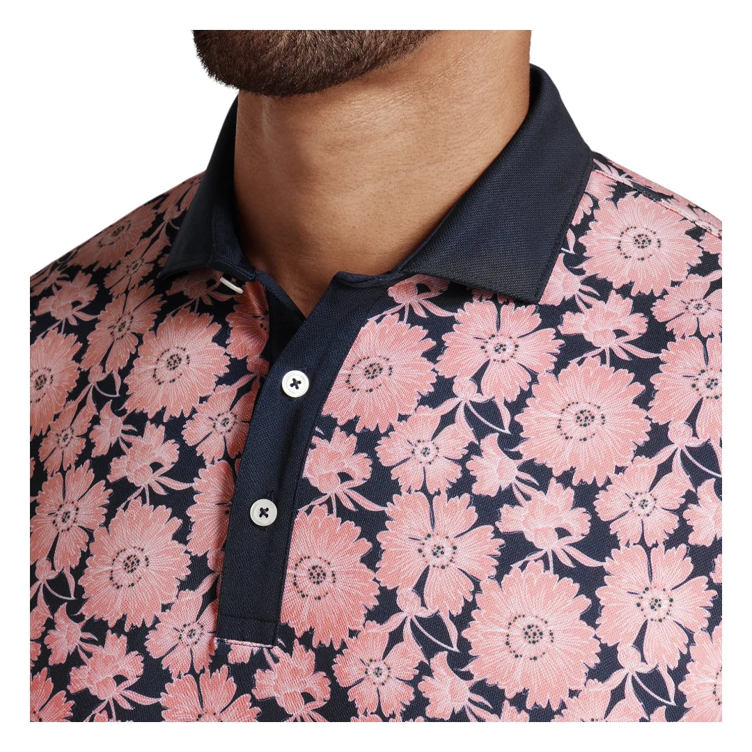 Puma Pique Flower Fields Golf Polo Shirt 628839 - Image 3