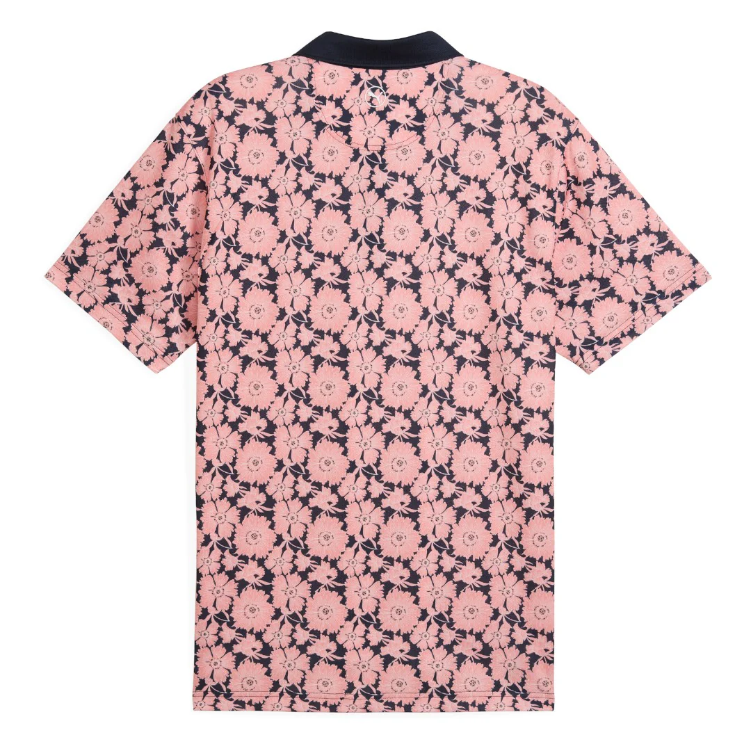 Puma Pique Flower Fields Golf Polo Shirt 628839 - Image 5
