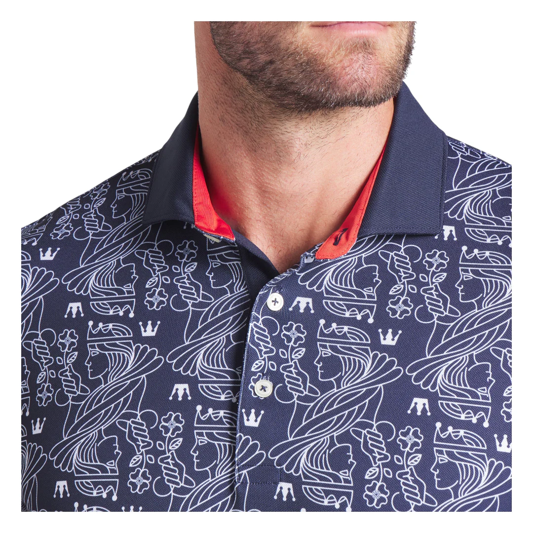 Puma Pique Royal Golf Polo Shirt 628842 - Image 3