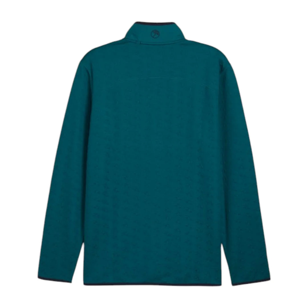 Puma x Arnold Palmer Jacquard Golf 1/4 Zip 628413 - Image 3