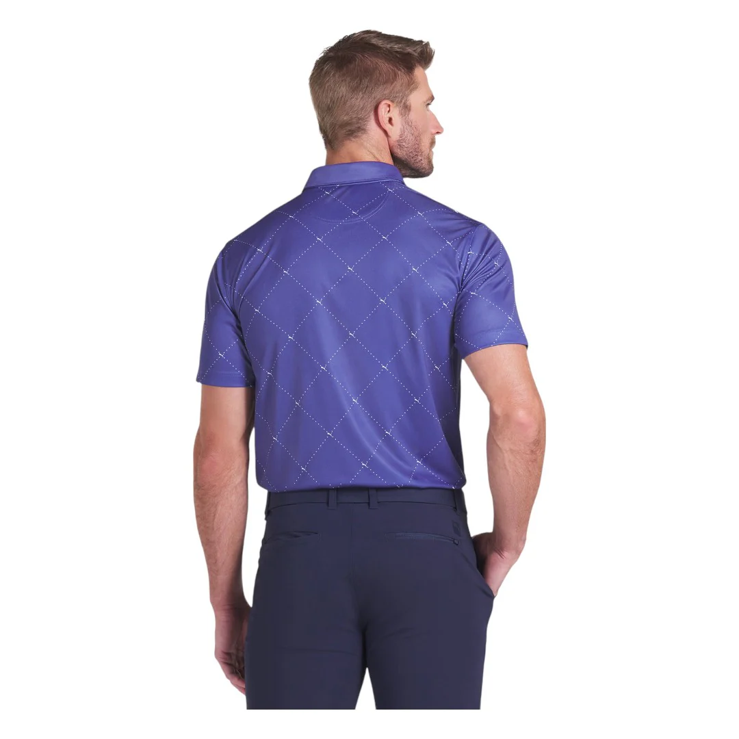 Puma Pure 2.0 Argyle Golf Polo Shirt 629322 - Image 2