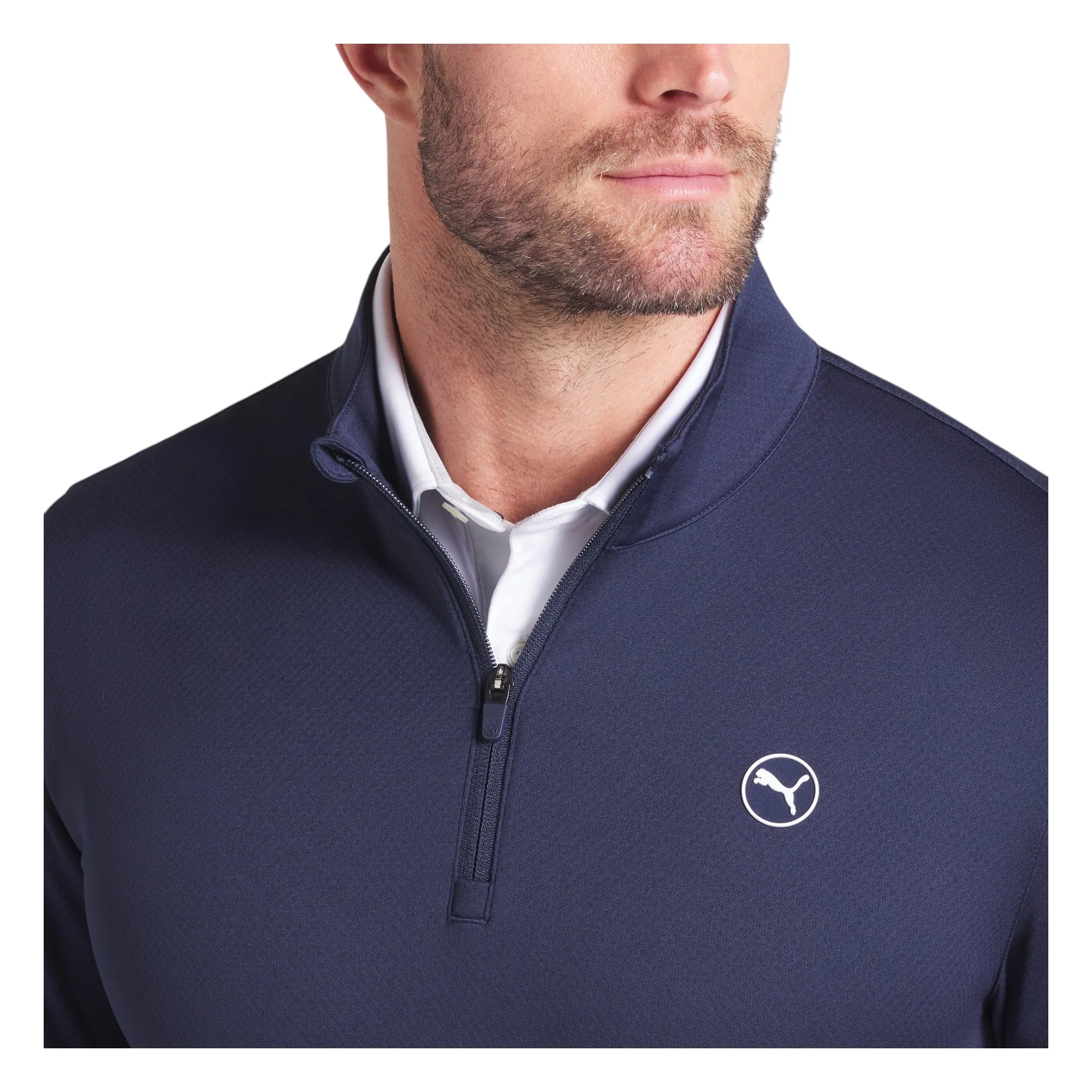 Puma Pure 2.0 Texture 1/4 Zip Golf Mid Layer 629318 - Image 3