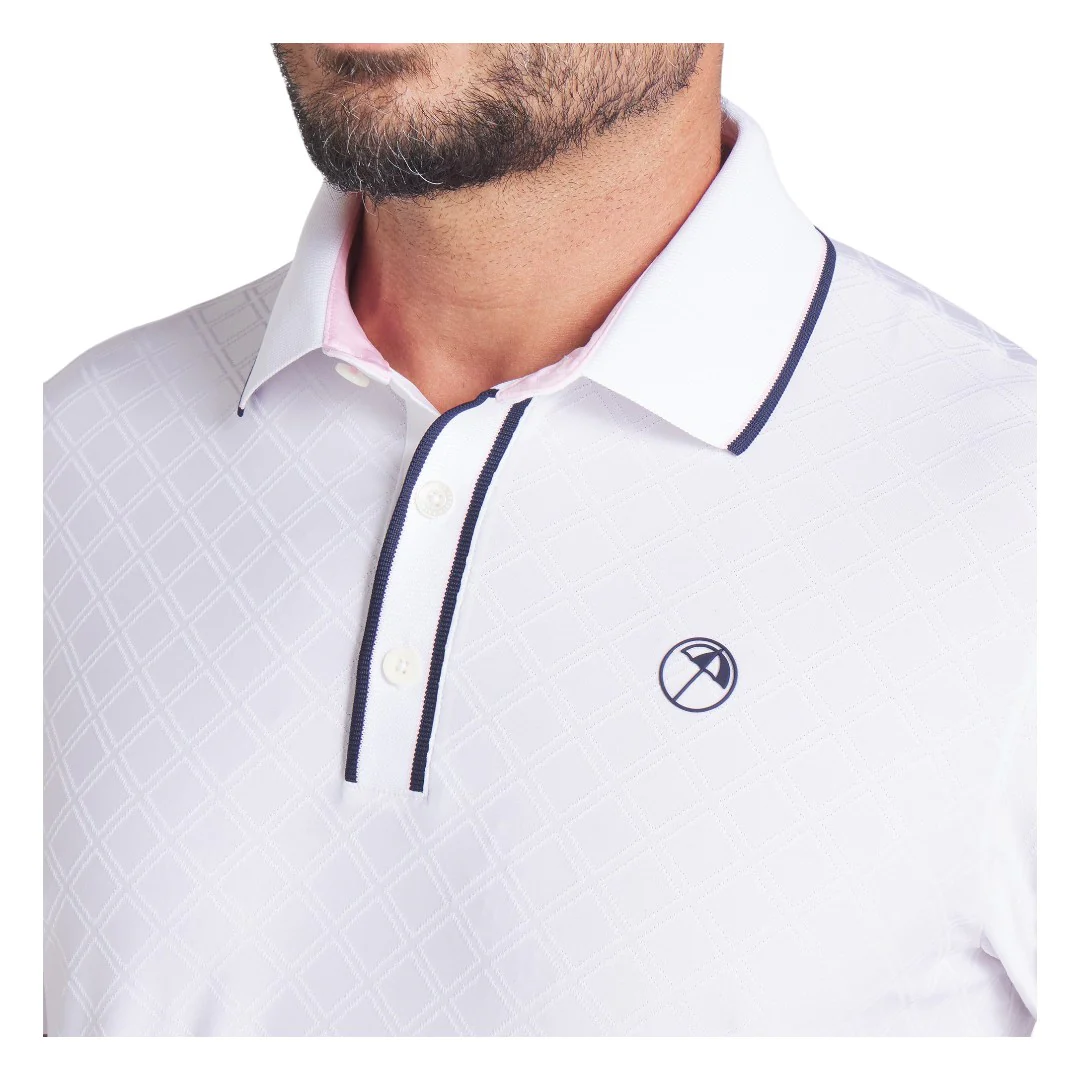 Puma x Arnold Palmer Tipped Jacquard Golf Polo Shirt 630179 - Image 3