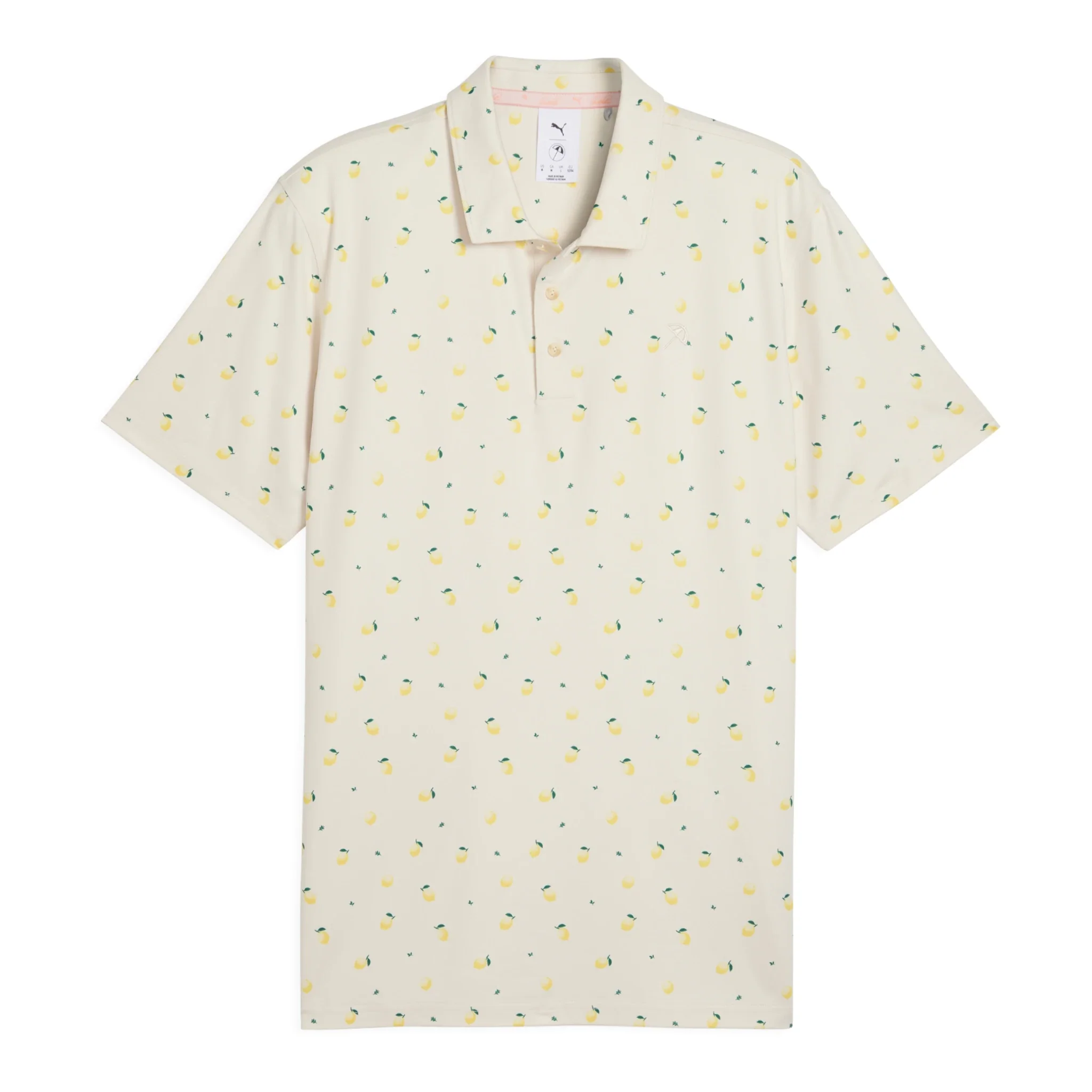 Puma X Arnold Palmer Cloudspun Lemon Golf Polo Shirt 635591 - Image 4