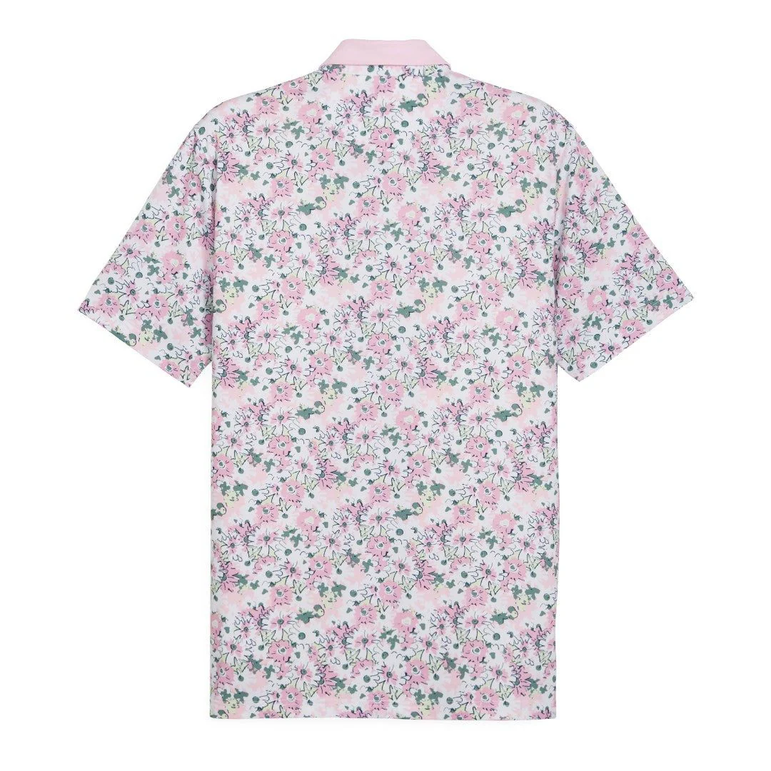 Puma X Arnold Palmer Floral Golf Polo Shirt 623954 - Image 4