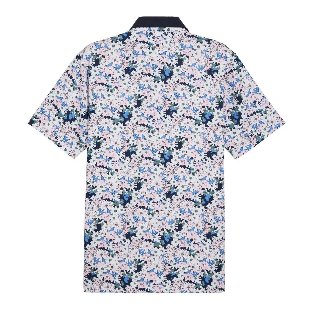 Puma X Arnold Palmer Floral Golf Polo Shirt 623954 - Image 4