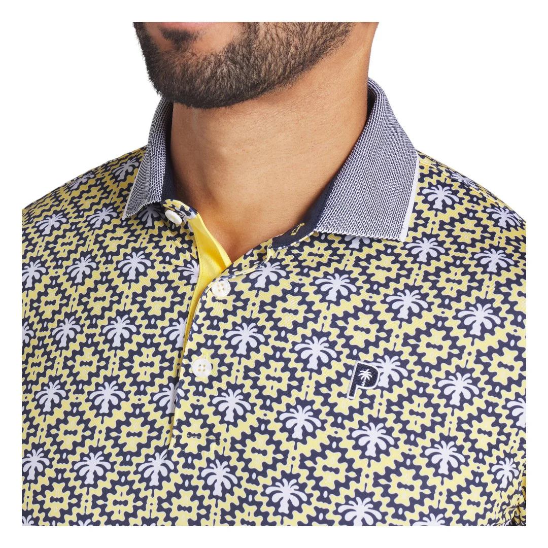 Puma x Palm Tree Crew Tile Golf Polo Shirt 630033 - Image 3