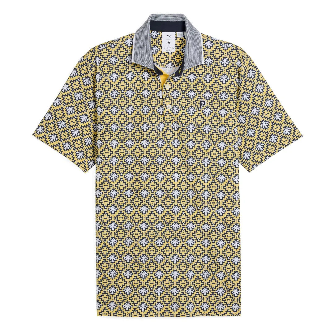 Puma x Palm Tree Crew Tile Golf Polo Shirt 630033 - Image 5