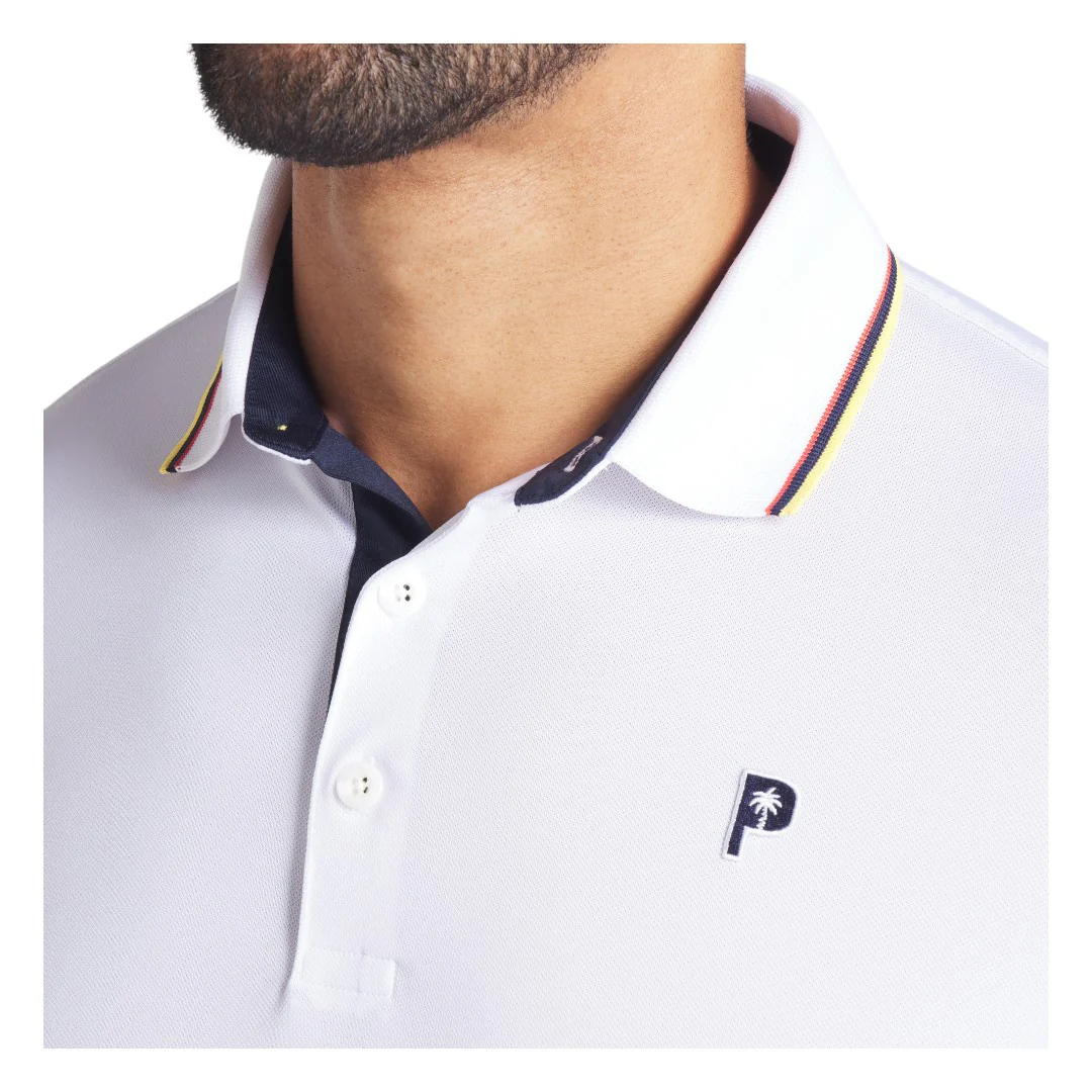 Puma x Palm Tree Crew Tipped Golf Polo Shirt 630034 - Image 3