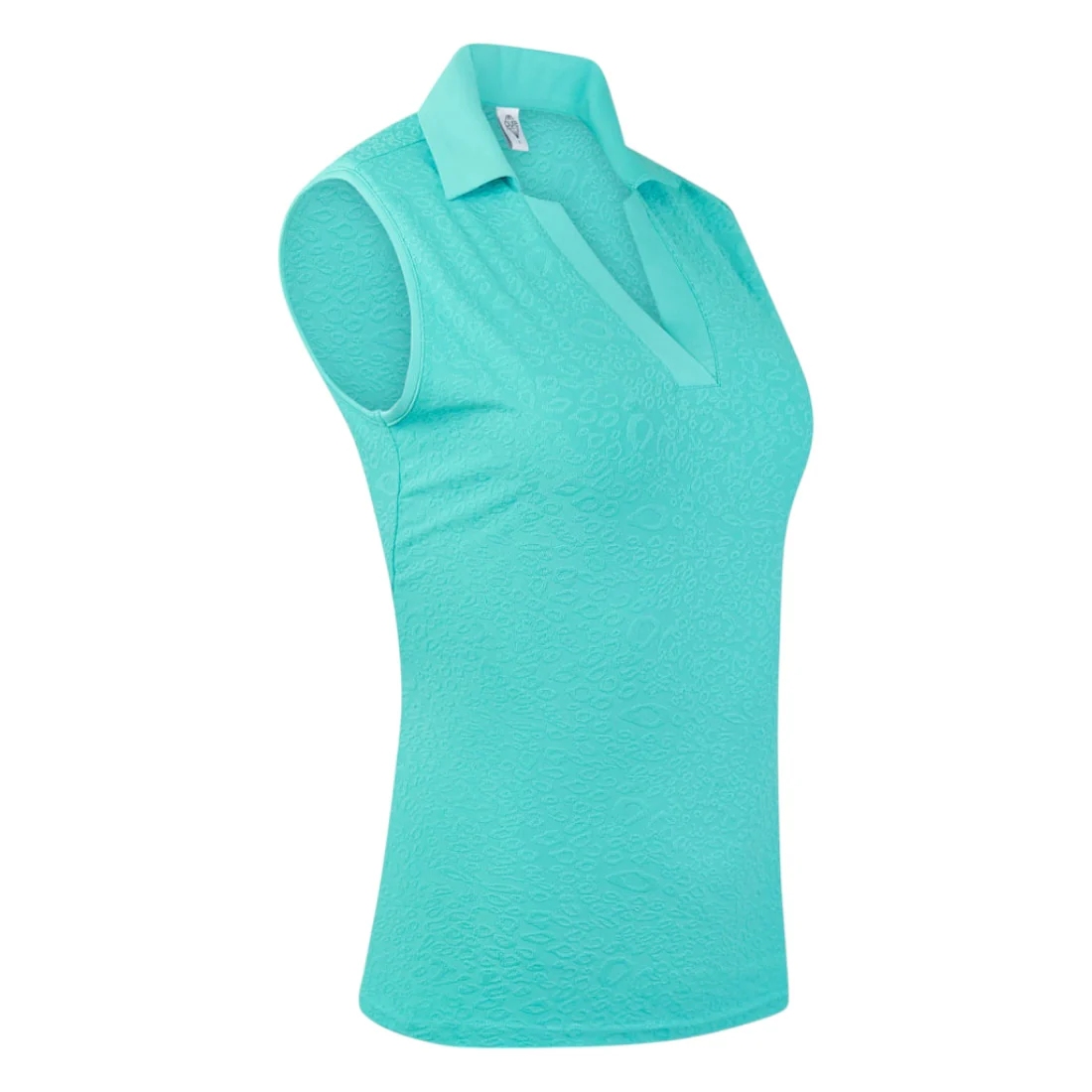 Pure Golf Ladies Christy Jacquard Sleeveless Golf Polo Shirt PG-95066 - Image 2