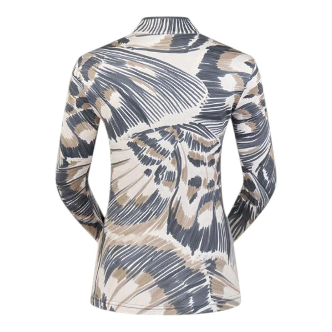 Pure Golf Ladies Ashlea Long sleeved Zip Golf Top PG-48005 - Image 3