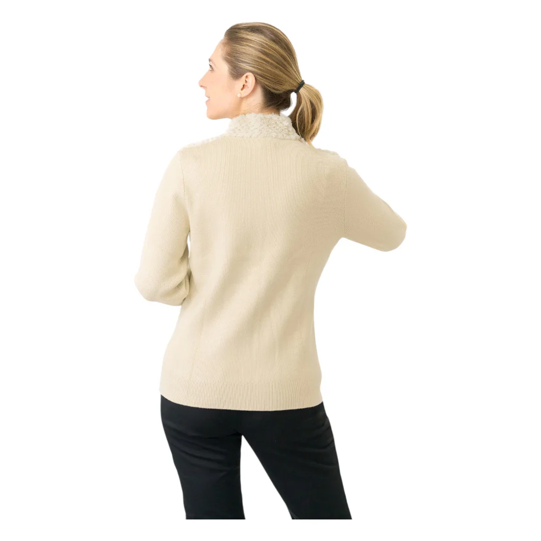 Pure Golf Ladies Ellisa Faux Fur Full Zip Golf Mid Layer PG-58508 - Image 3