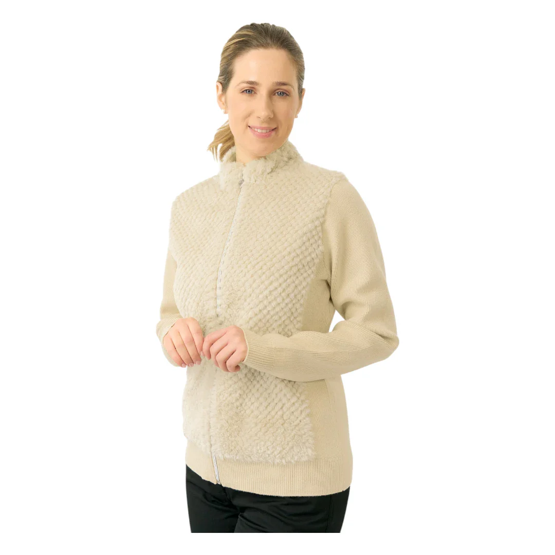 Pure Golf Ladies Ellisa Faux Fur Full Zip Golf Mid Layer PG-58508 - Image 4