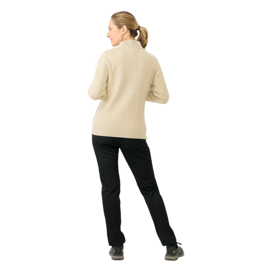Pure Golf Ladies Ellisa Faux Fur Full Zip Golf Mid Layer PG-58508 - Image 9
