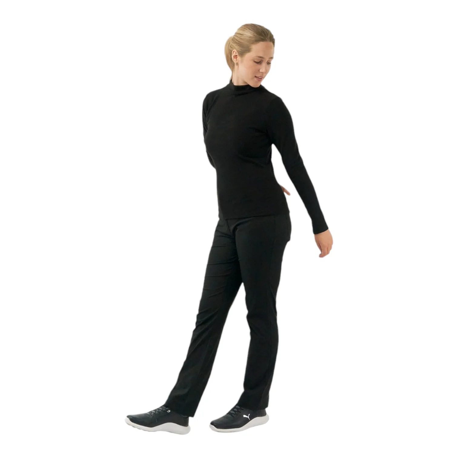 Pure Golf Ladies Fern Super Soft Mini Mock Neck Golf Top PG-38502 - Image 3