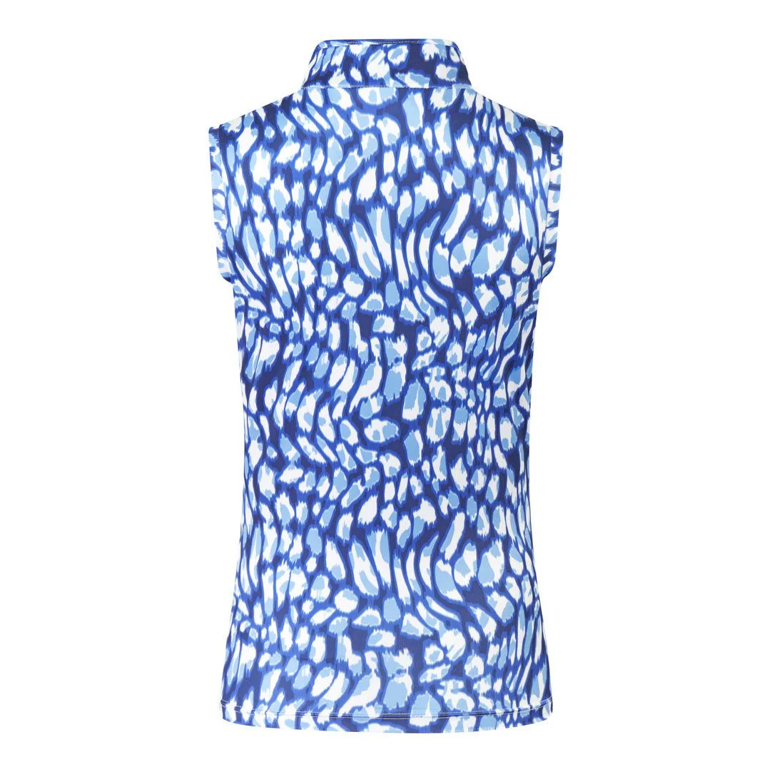 Pure Golf Ladies Rise Sleeveless Golf Polo Shirt PG-42008 - Image 2