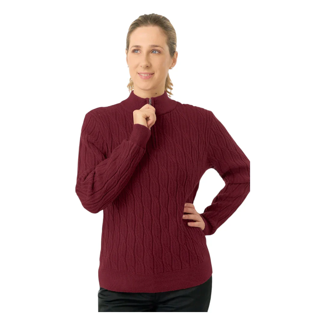 Pure Golf Ladies Sorrell 1/4 Zip Lined Golf Jumper PG-58506 - Image 8