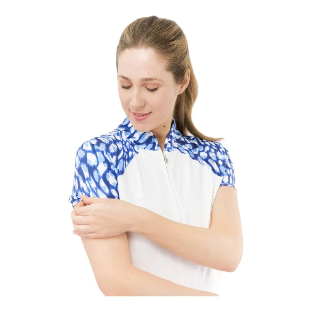 Pure Golf Ladies Spirit Cap Sleeve Golf Polo Shirt PG-42001 - Image 3