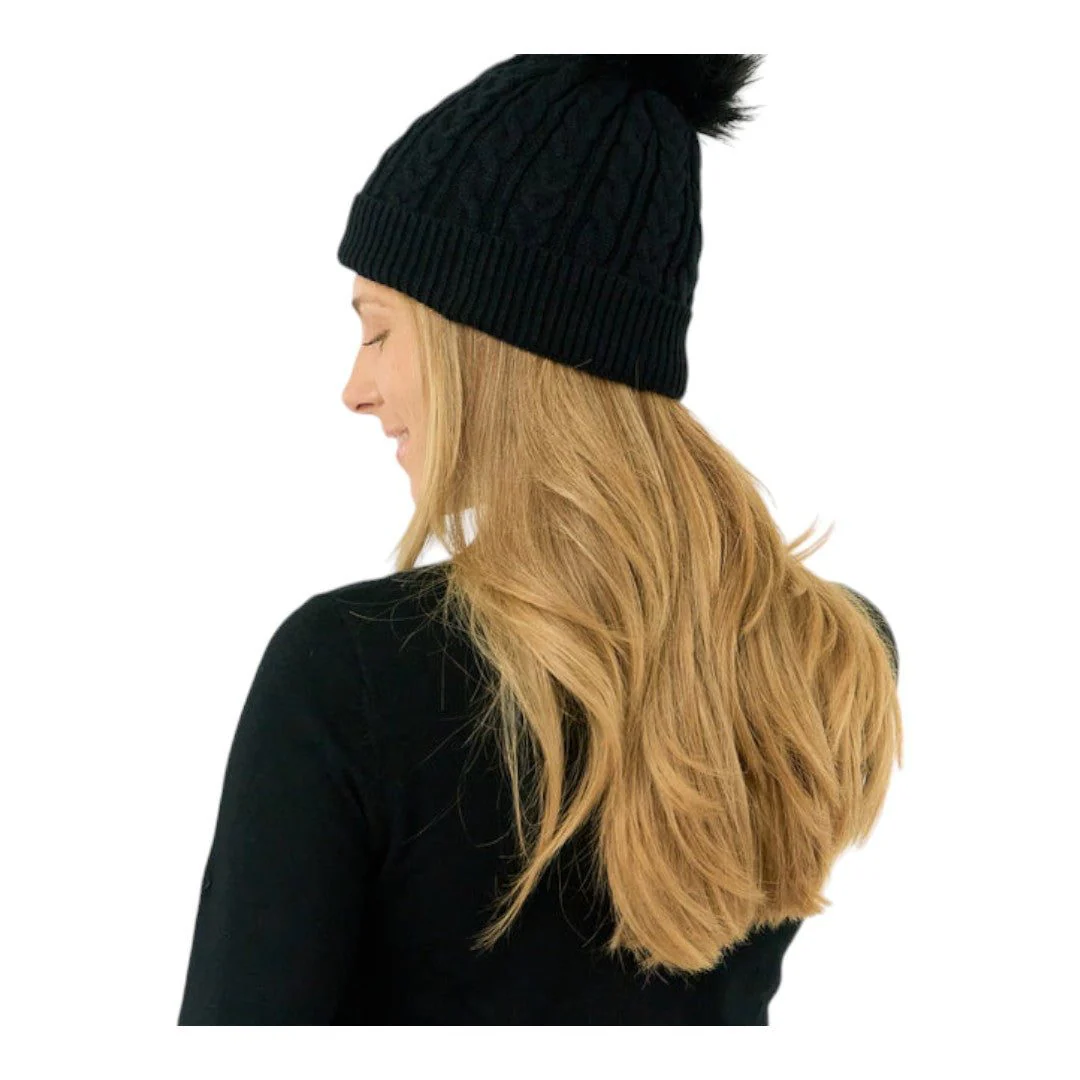 Pure Golf Ladies Suzie Waterproof Lined Golf Bobble Hat PG-48607 - Image 3