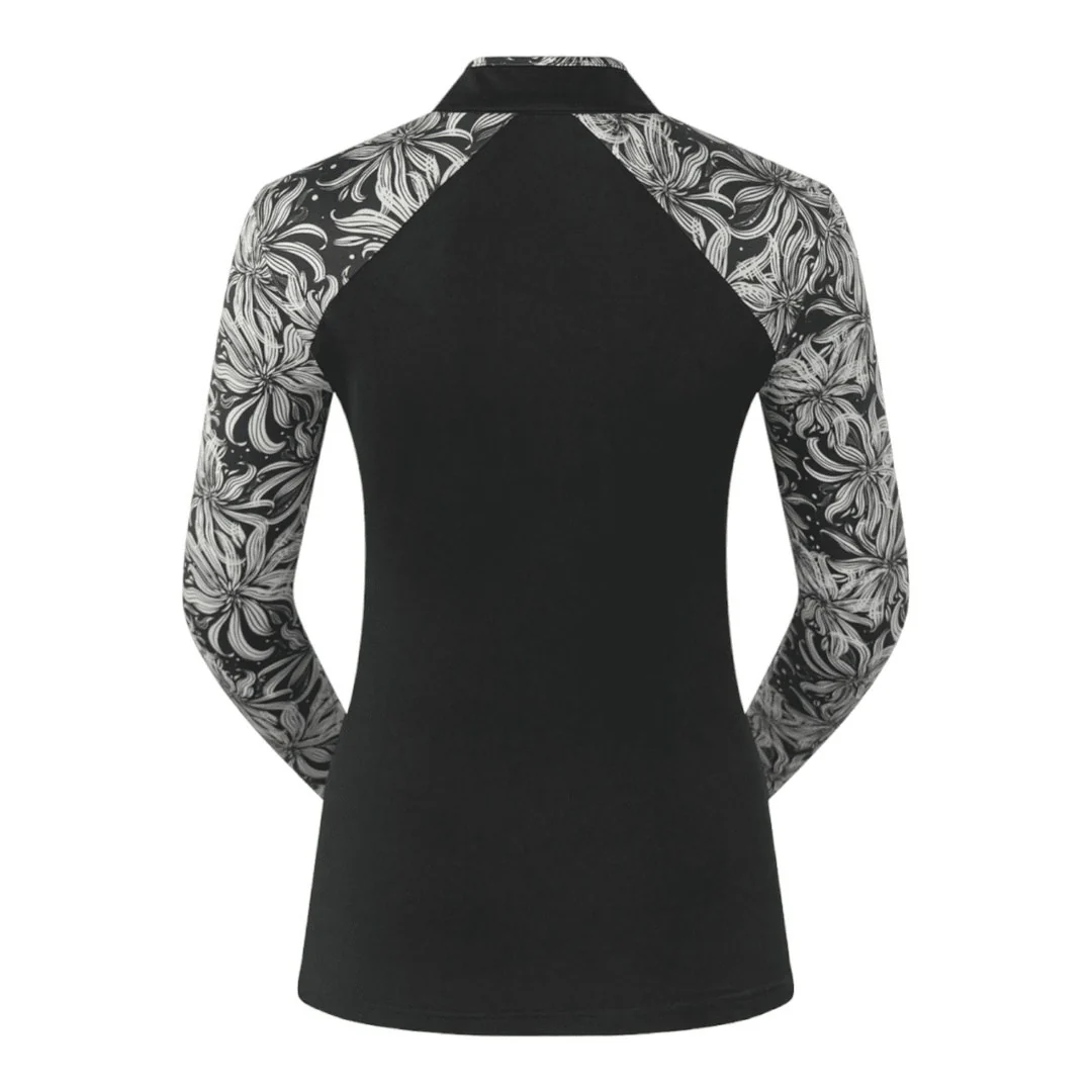 Pure Golf Ladies Maple Long Sleeve Zip Golf Top PG-38002 - Image 3