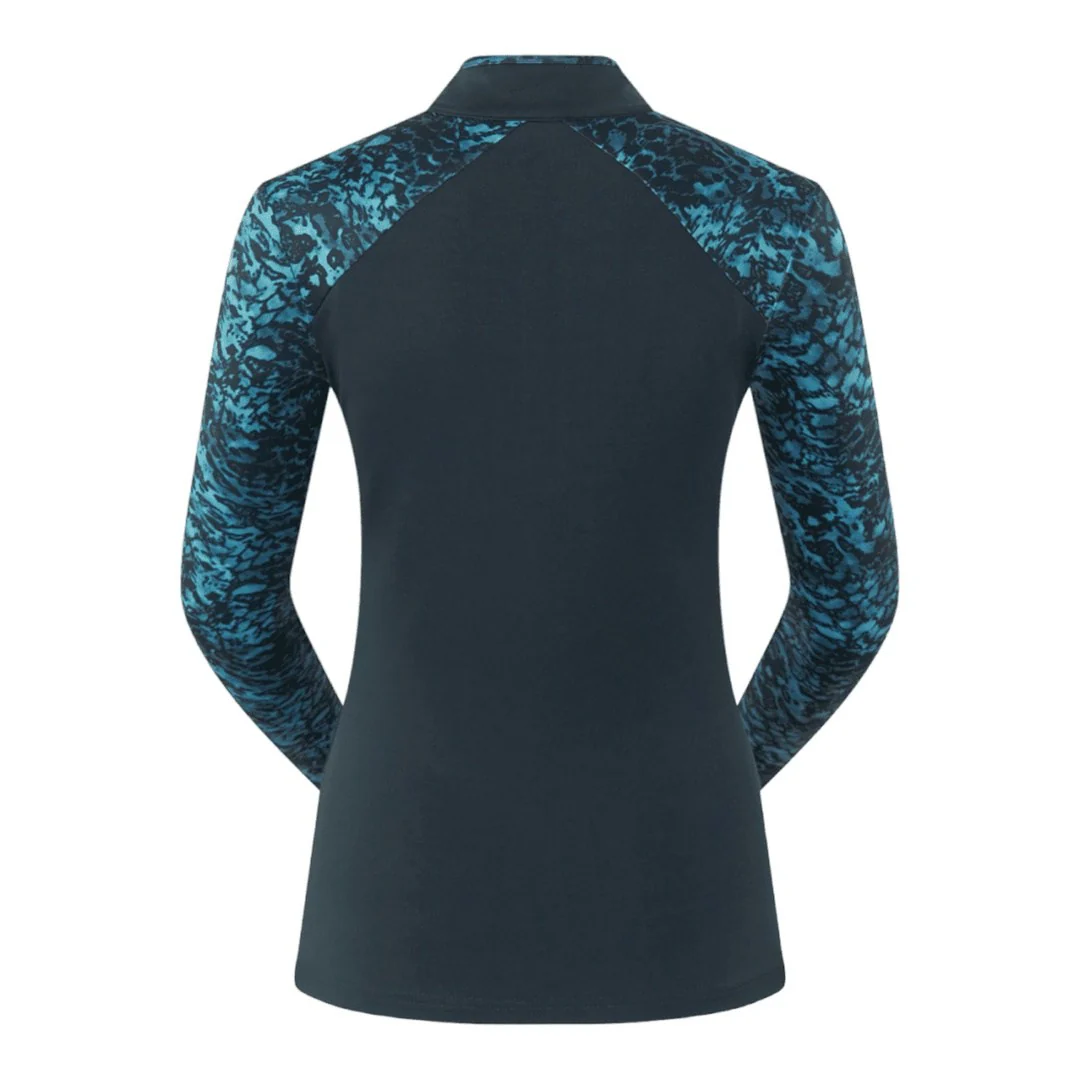 Pure Golf Ladies Maple Long Sleeve Zip Golf Top PG-38002 - Image 3