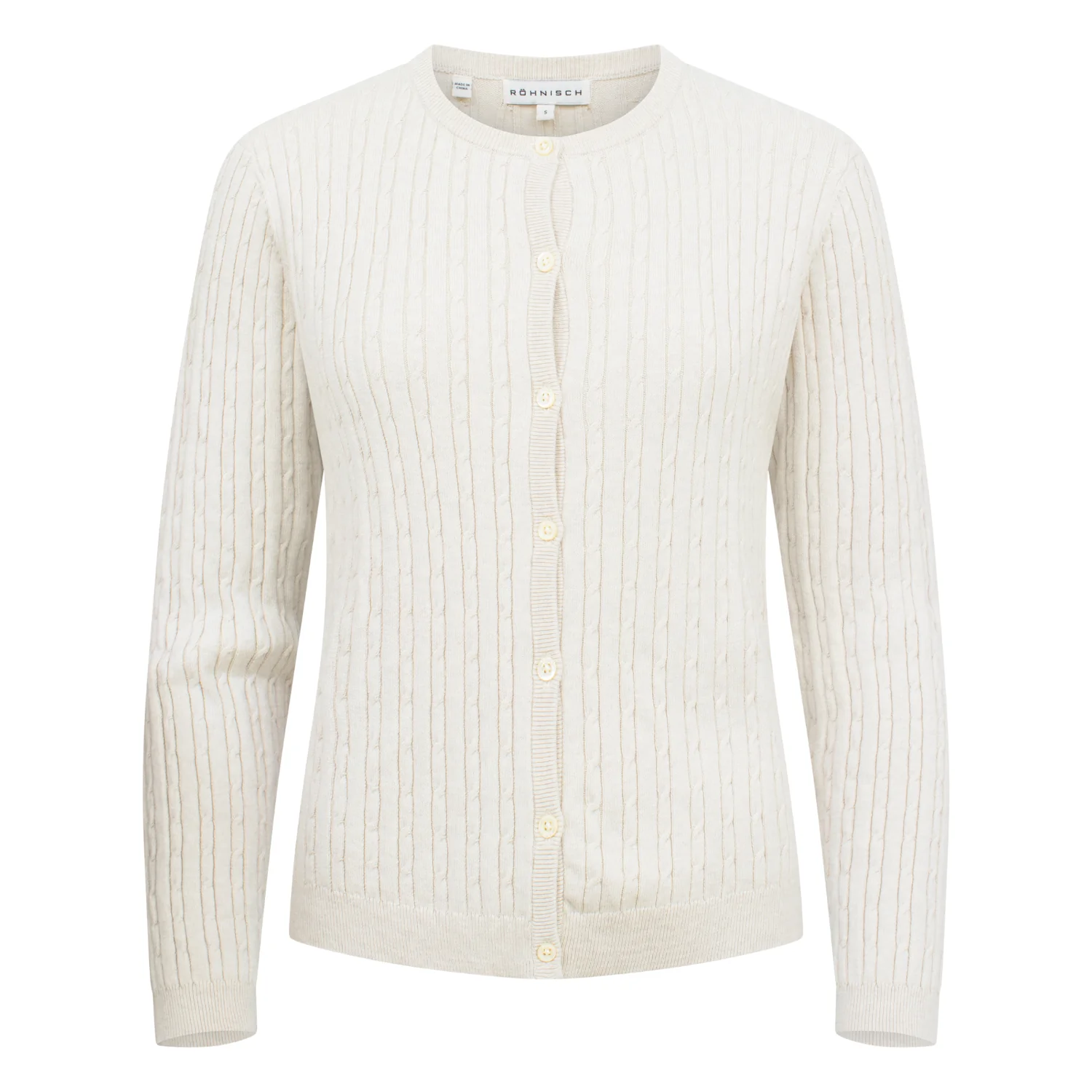 Rohnisch Ladies Classic Cable Golf Cardigan 000874 - Image 3