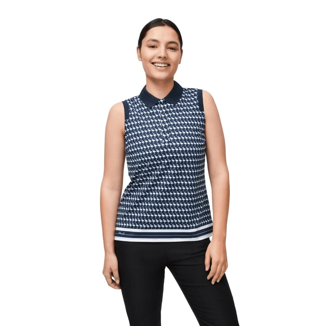 Rohnisch Ladies Sleeveless Deni Golf Polo Shirt 111522