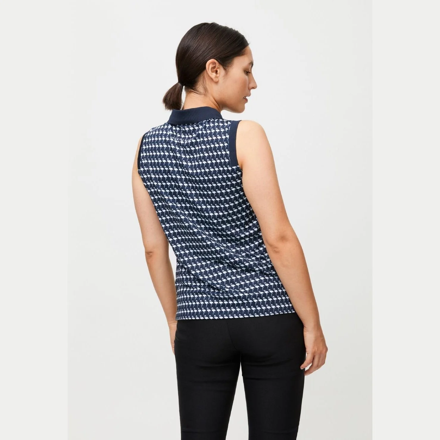 Rohnisch Ladies Sleeveless Deni Golf Polo Shirt 111522 - Image 3