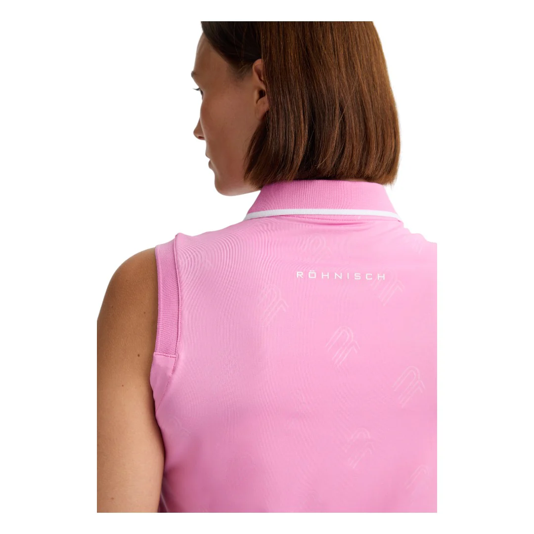 Rohnisch Ladies Sleeveless Deni Golf Polo Shirt 111522 - Image 2