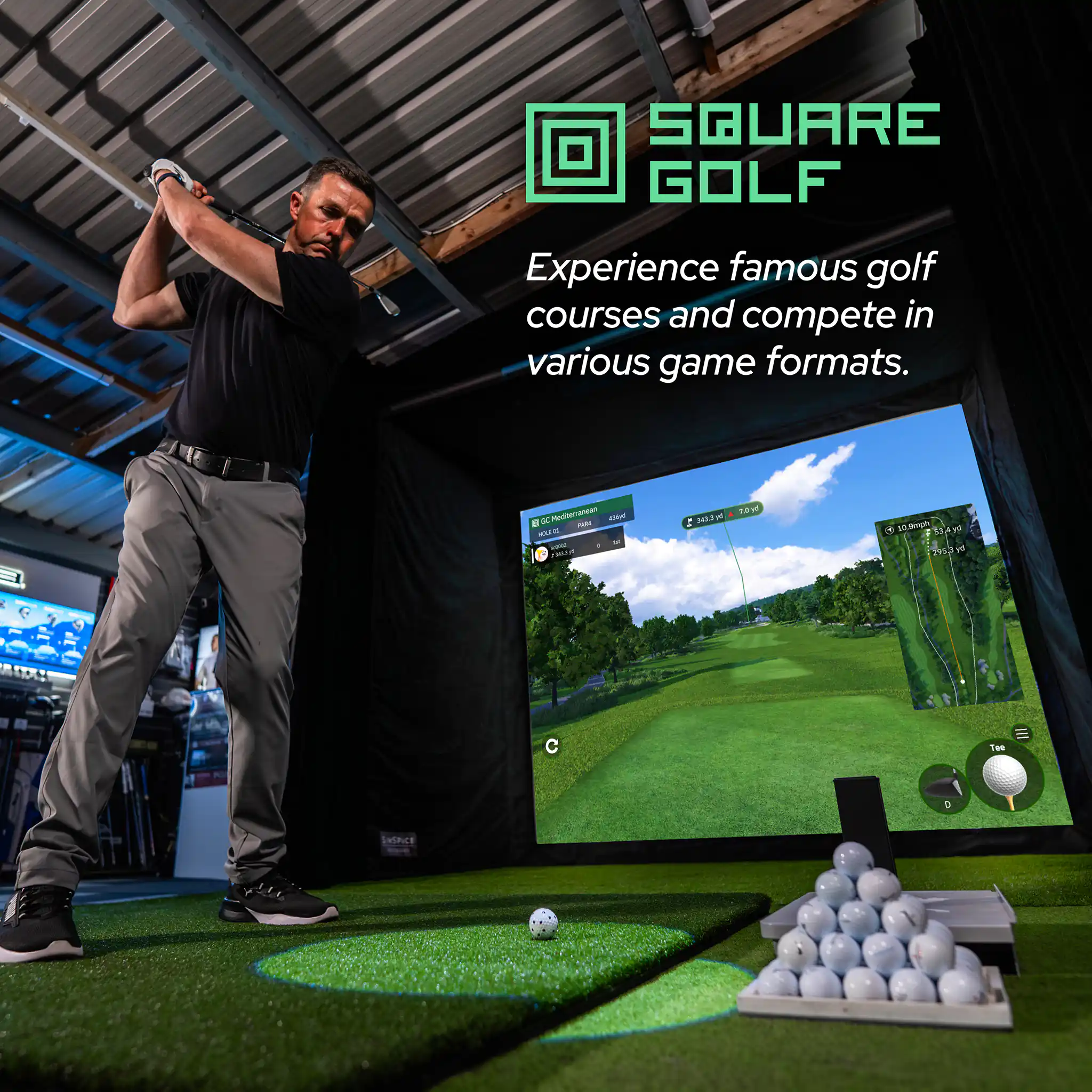 Square Golf Indoor Golf Launch Monitor - Image 3