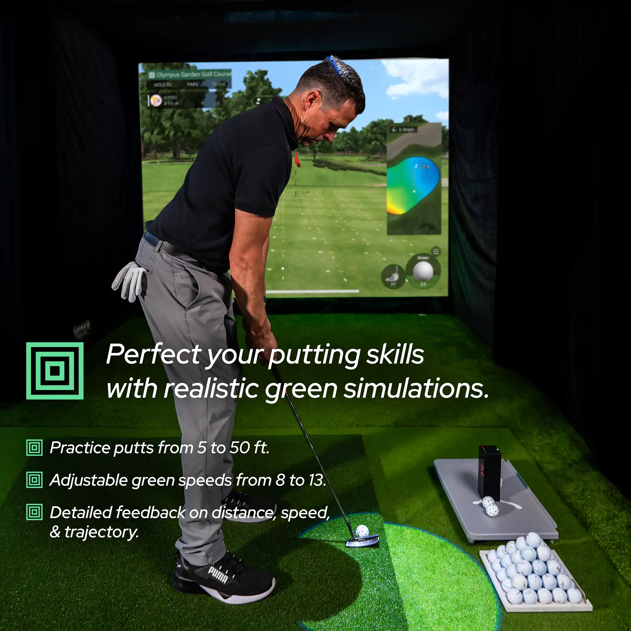 Square Golf Indoor Golf Launch Monitor - Image 5