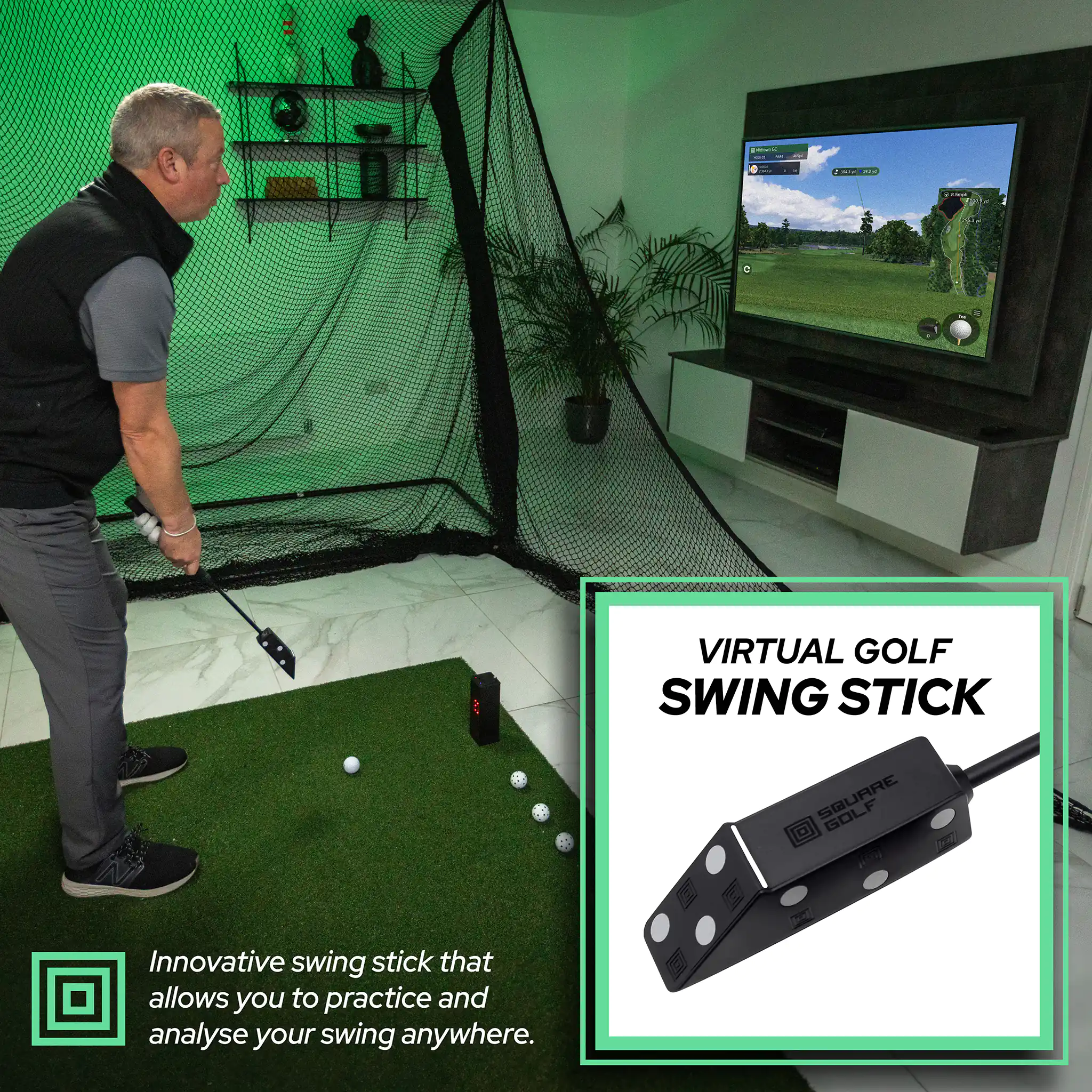 Square Golf Indoor Golf Launch Monitor - Image 7
