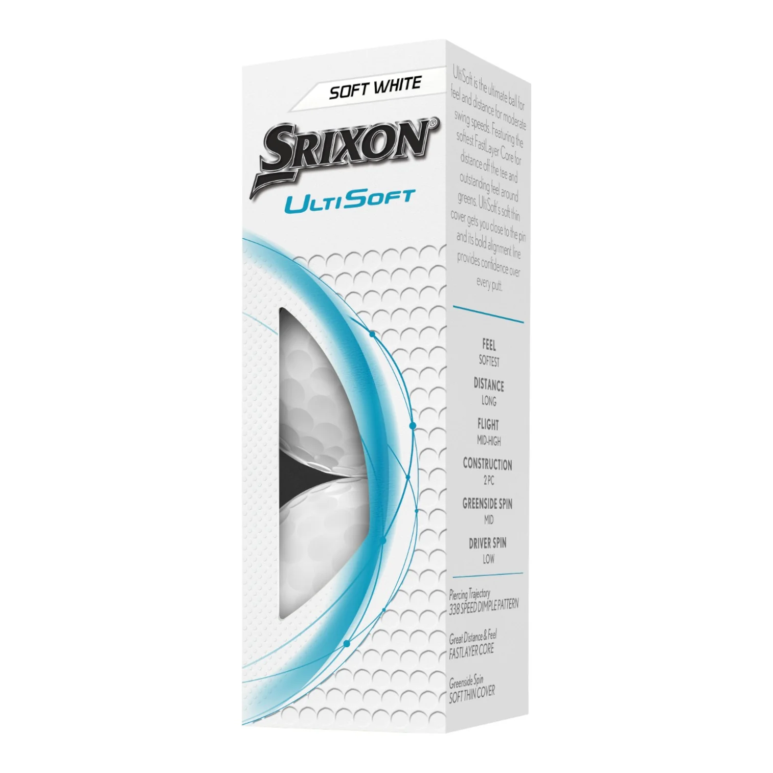 Srixon 2025 UltiSoft Golf Balls | White - Image 2