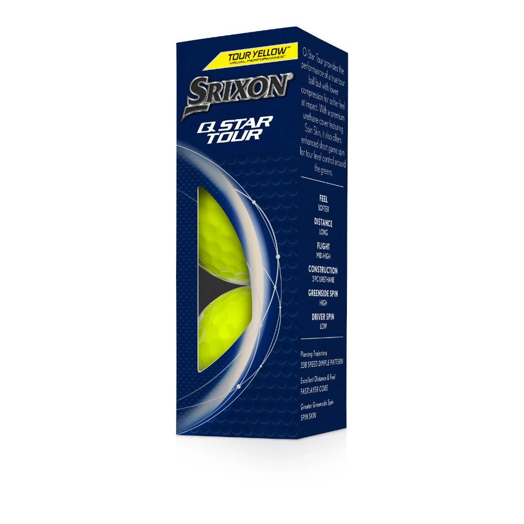 Srixon Q-Star Tour 5 Golf Balls | Yellow - Image 4