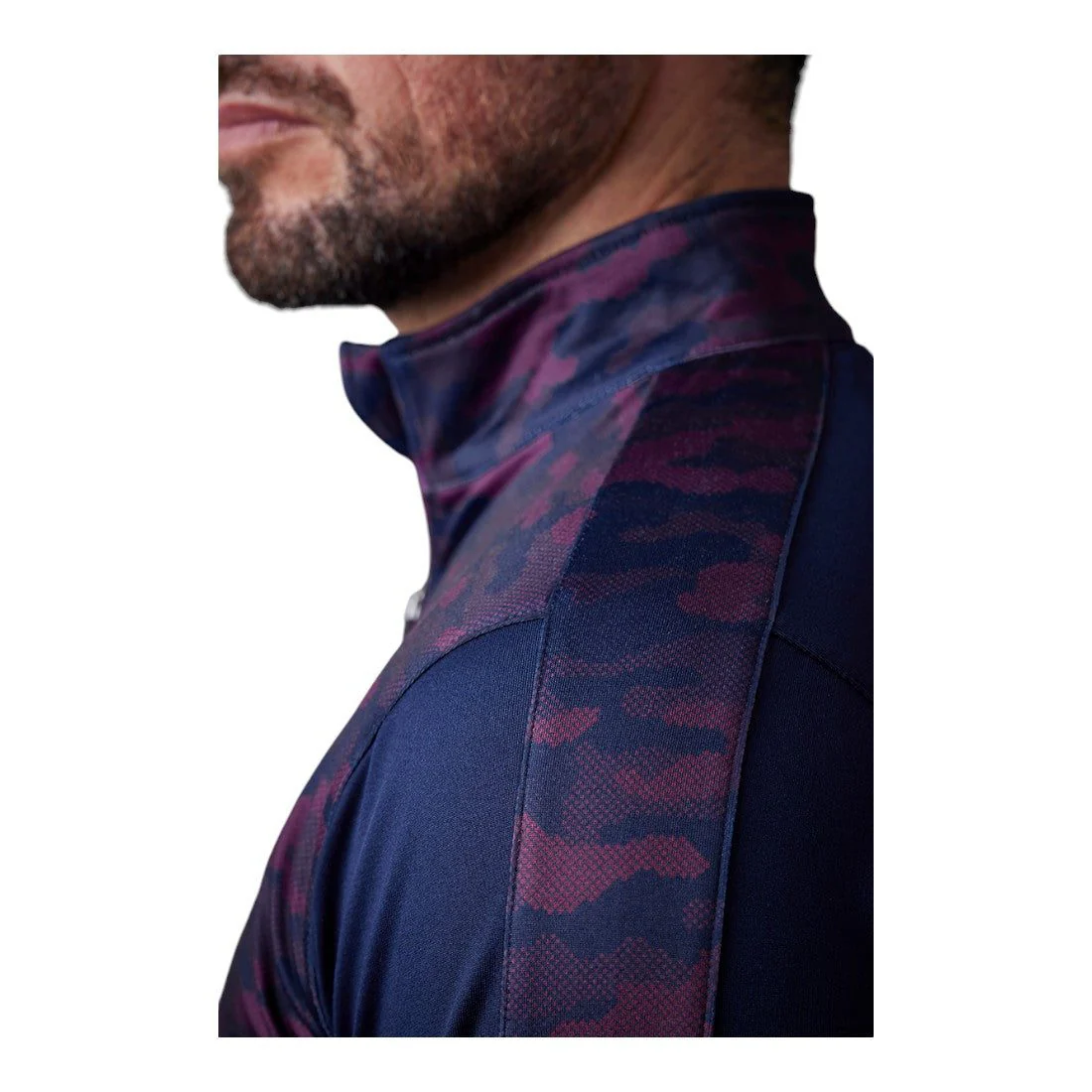 Sunderland Arizona Thermal Golf Mid Layer SUNMC87 - Navy/Mulberry - Image 5