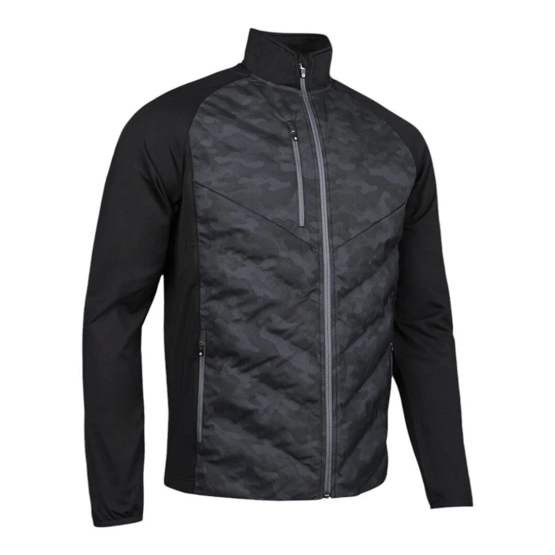 Sunderland Davos Padded Bonded Thermal Golf Jacket SUNMC93 - Black/Gun Metal