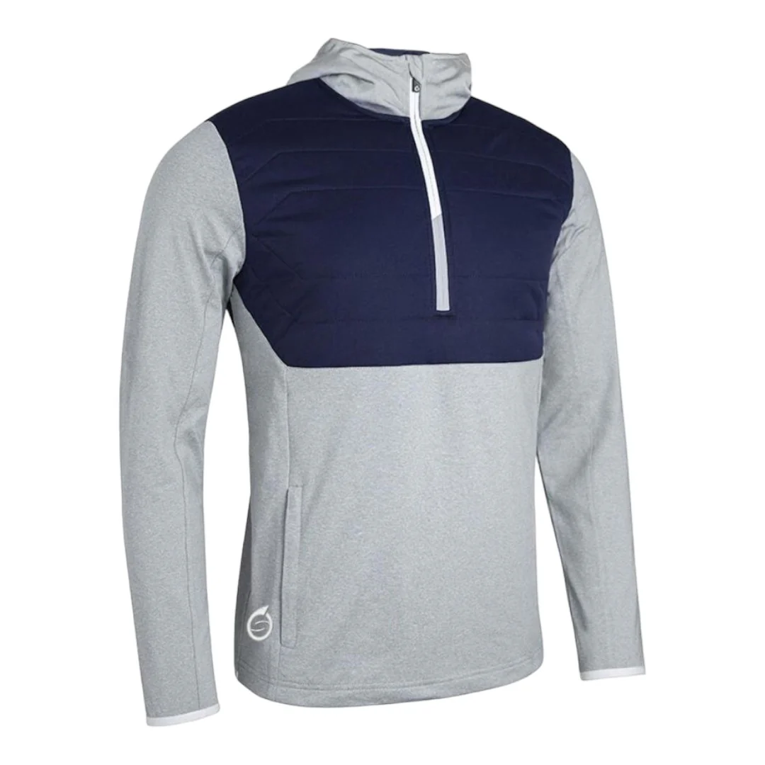Sunderland Everest Hybrid Golf Hoodie SUNMM90 - Silver/Navy