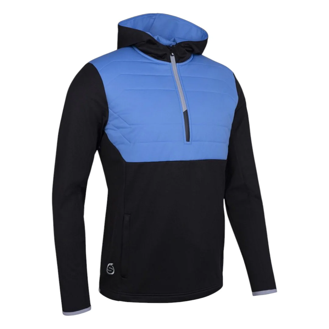 Sunderland Everest Hybrid Golf Hoodie SUNMM90 - Black/Ocean