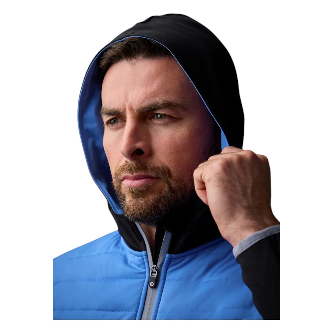 Sunderland Everest Hybrid Golf Hoodie SUNMM90 - Black/Ocean - Image 3