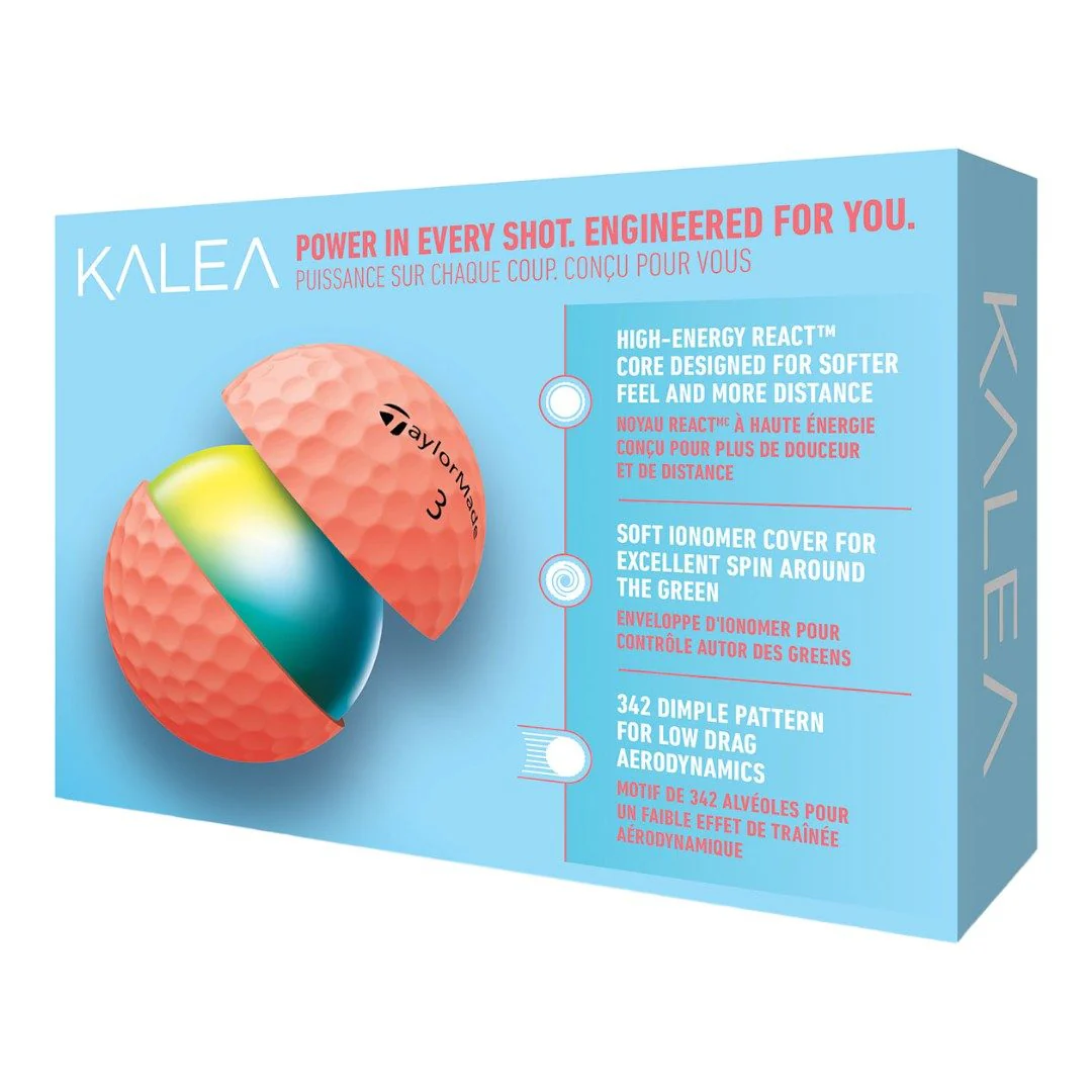 TaylorMade Ladies Kalea Golf Balls | Peach - Image 2
