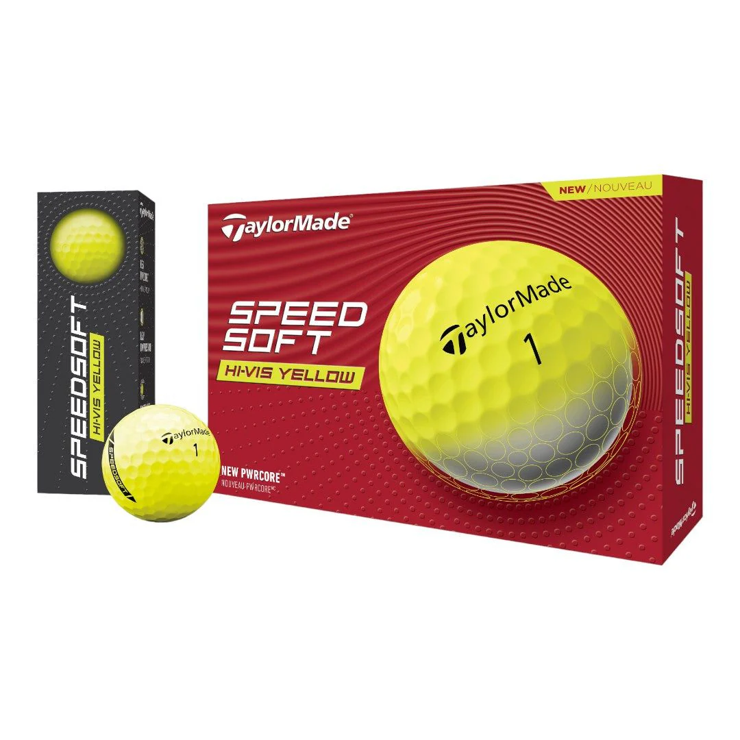 TaylorMade Speed Soft Golf Balls | Yellow - Image 3