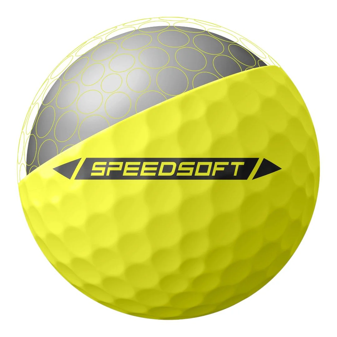 TaylorMade Speed Soft Golf Balls | Yellow - Image 5
