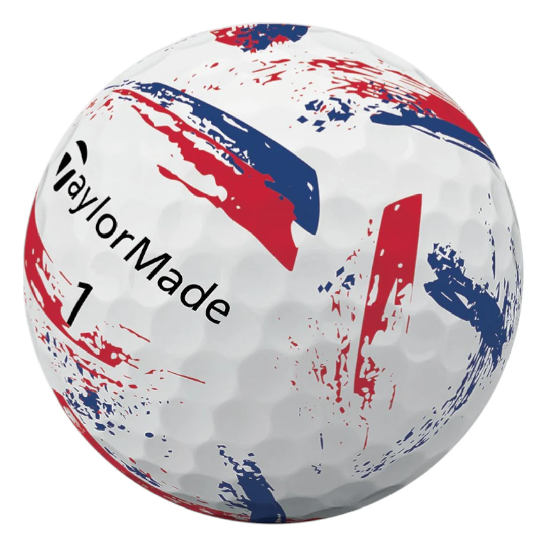 TaylorMade 2026 Speed Soft Ink Golf Balls | Blue/Red - Image 3