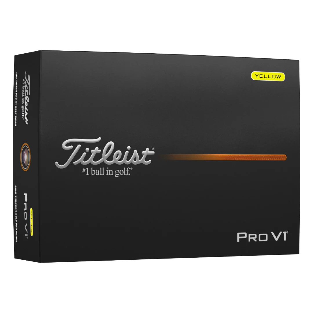 Titleist 2026 Pro V1 Golf Balls | Yellow